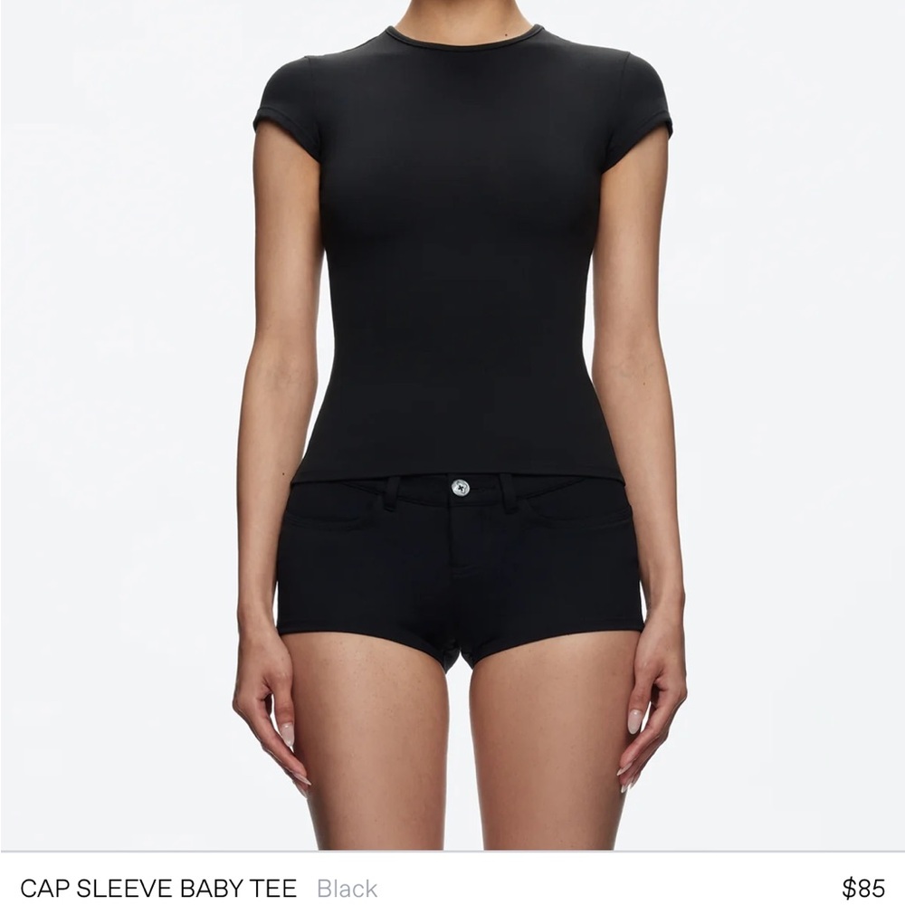 Tankair Black Cap Sleeve Tee